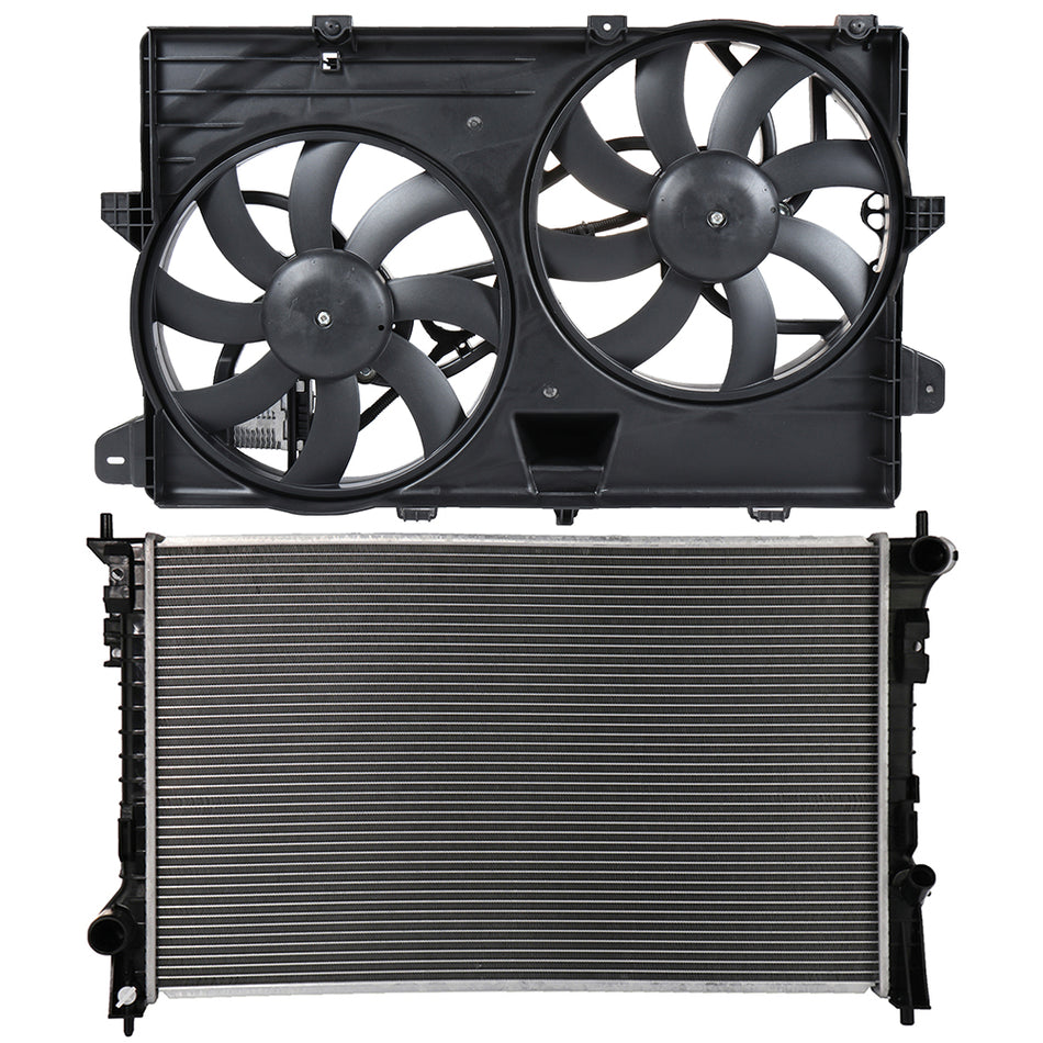 Electric Radiator Cooling Fan Kit For 2007-2014 Ford Edge 2007-2011 Lincoln MKX