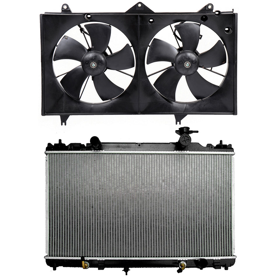 Electric Radiator Cooling Fan Kit For 2004 2005 2006 2007 2008 Toyota Solara