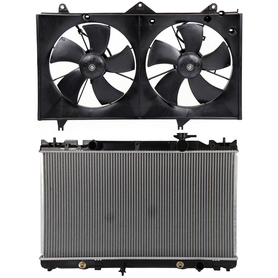 Radiator Cooling Fan Kit For 2002-2006 Toyota Camry 2004-2008 Toyota Solara