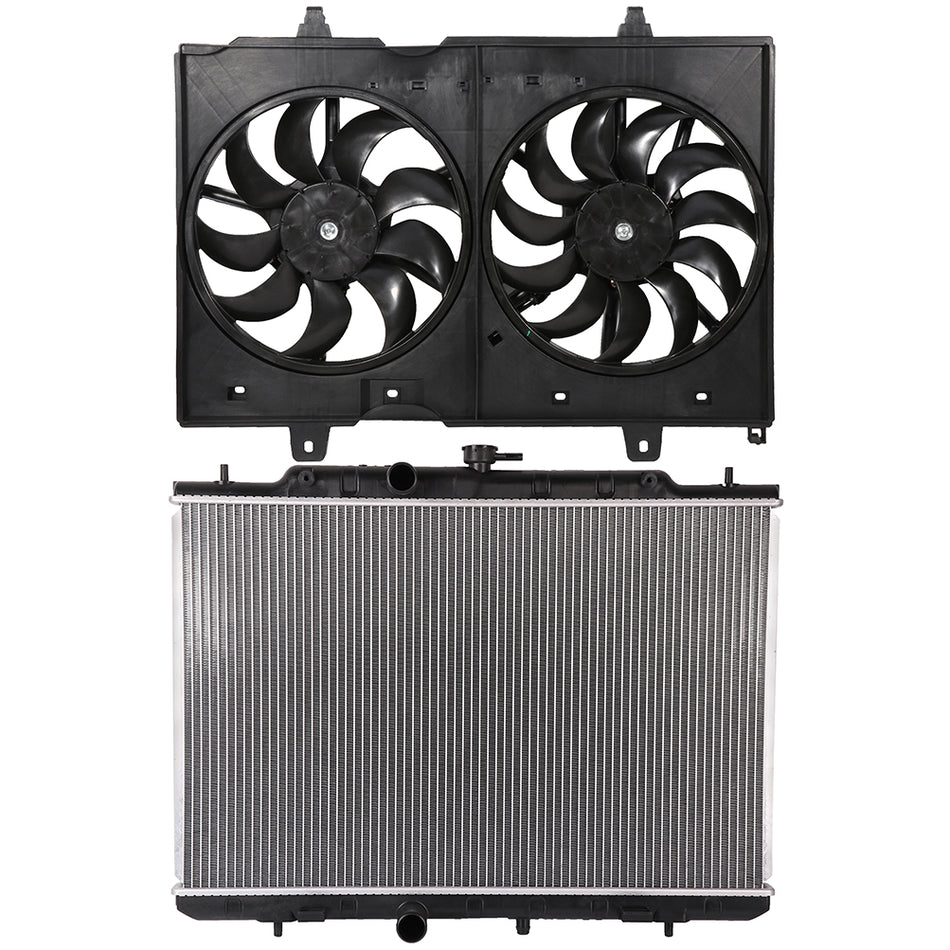 Electric Radiator Cooling Fan Kit For 2008 2009 2010 2011 2012 2013 Nissan Rogue