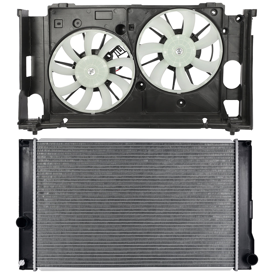 Radiator Cooling Fan Kit For 2010 2011-2015 Toyota Prius 2011-2017 Lexus CT200h