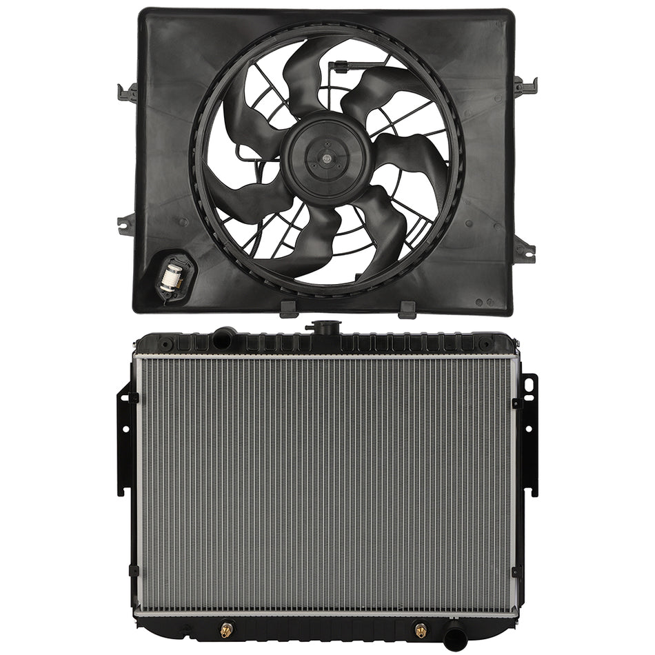 Electric Radiator Cooling Fan Kit For 2014 Hyundai Sonata 2014-2015 Kia Optima