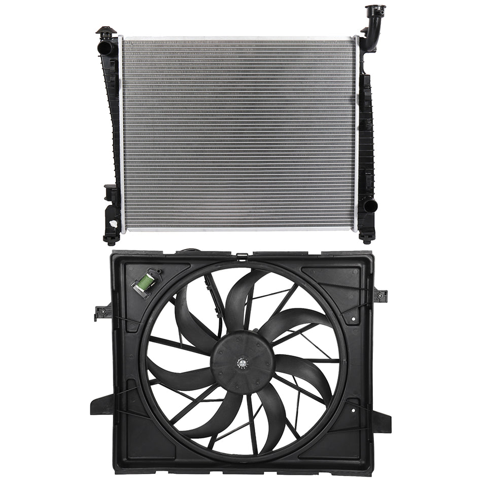 Electric Radiator Cooling Fan Kit For 2011 2012 2013-2019 Jeep Grand Cherokee