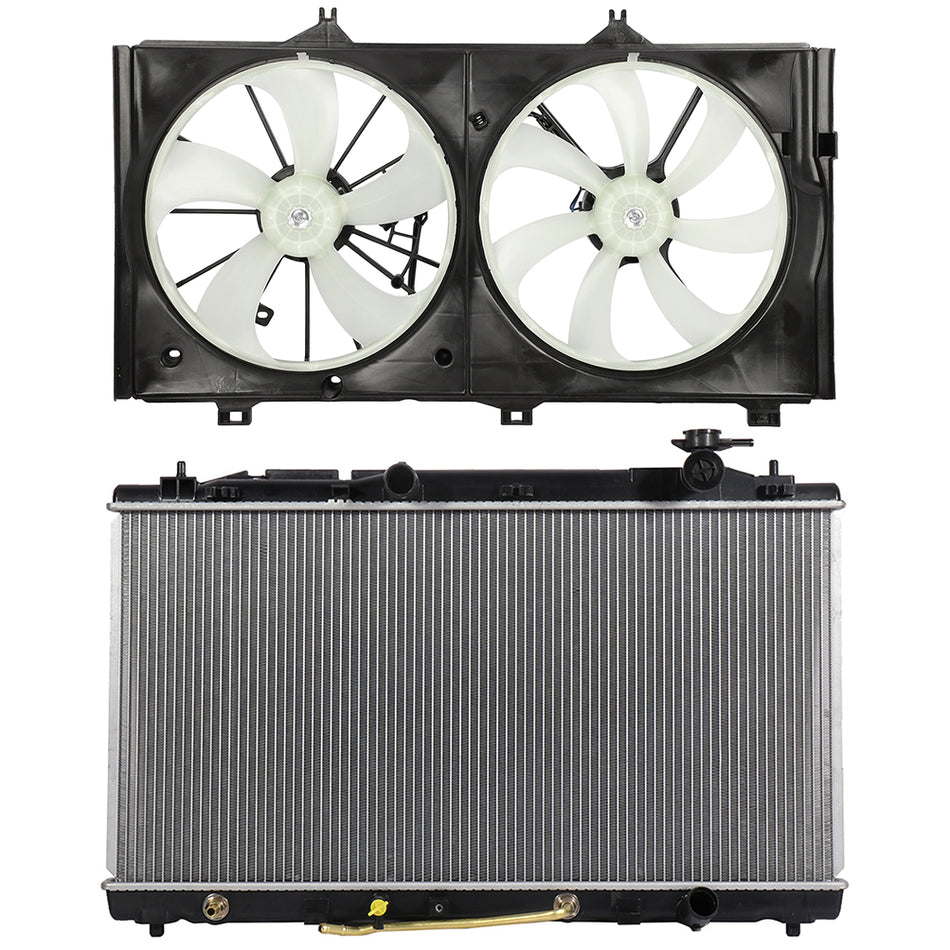Radiator Cooling Fan Kit For 07-11 Toyota Camry 09-12 Venza