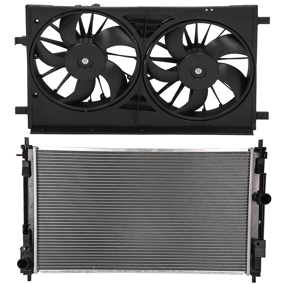 Electric Radiator Cooling Fan Kit For 2007 2008 2009-2017 Jeep Compass Patriot