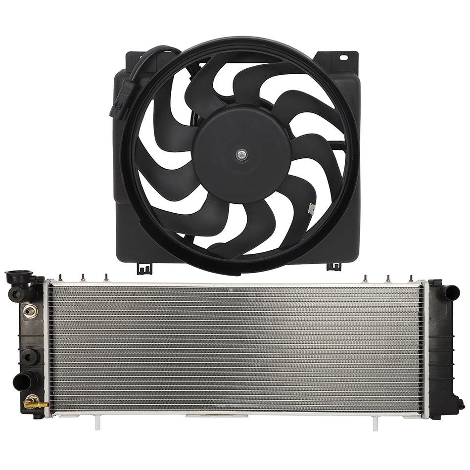 Electric Radiator Cooling Fan Kit For 1997-2001 Jeep Cherokee
