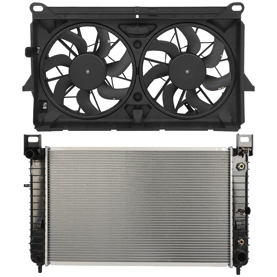 Electric Radiator Cooling Fan Kit For 2007 2008-2013 Chevrolet Silverado 1500