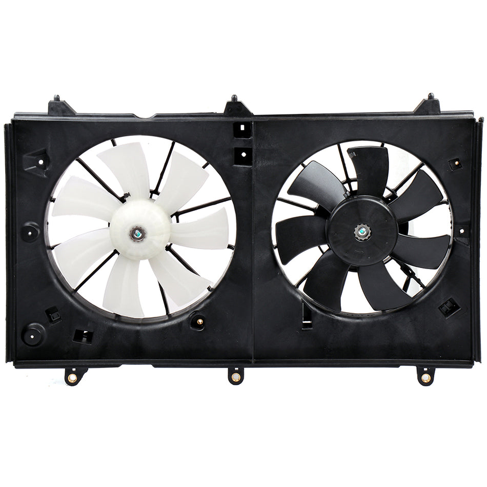 Electric AC Condenser Cooling Fan Kit For 2003 2004 2005 2006 2007 Honda Accord