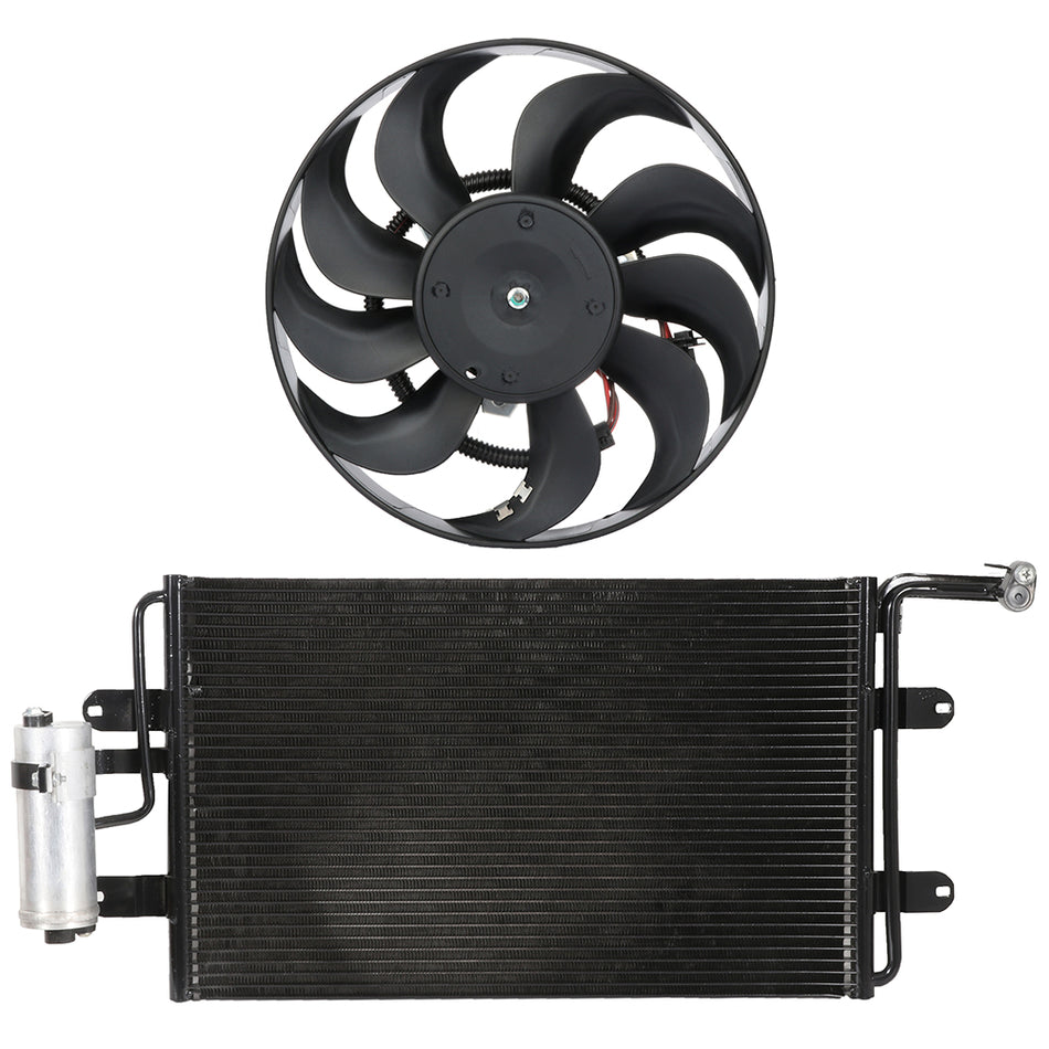 AC Condenser Cooling Fan Kit 00-06 Audi TT 00-06 Audi TT Quattro 1.8L/3.2L