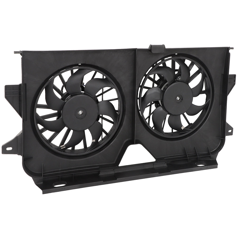 Electric AC Condenser Cooling Fan Kit For 2005 2006 2007 Dodge Grand Caravan Only for Auto