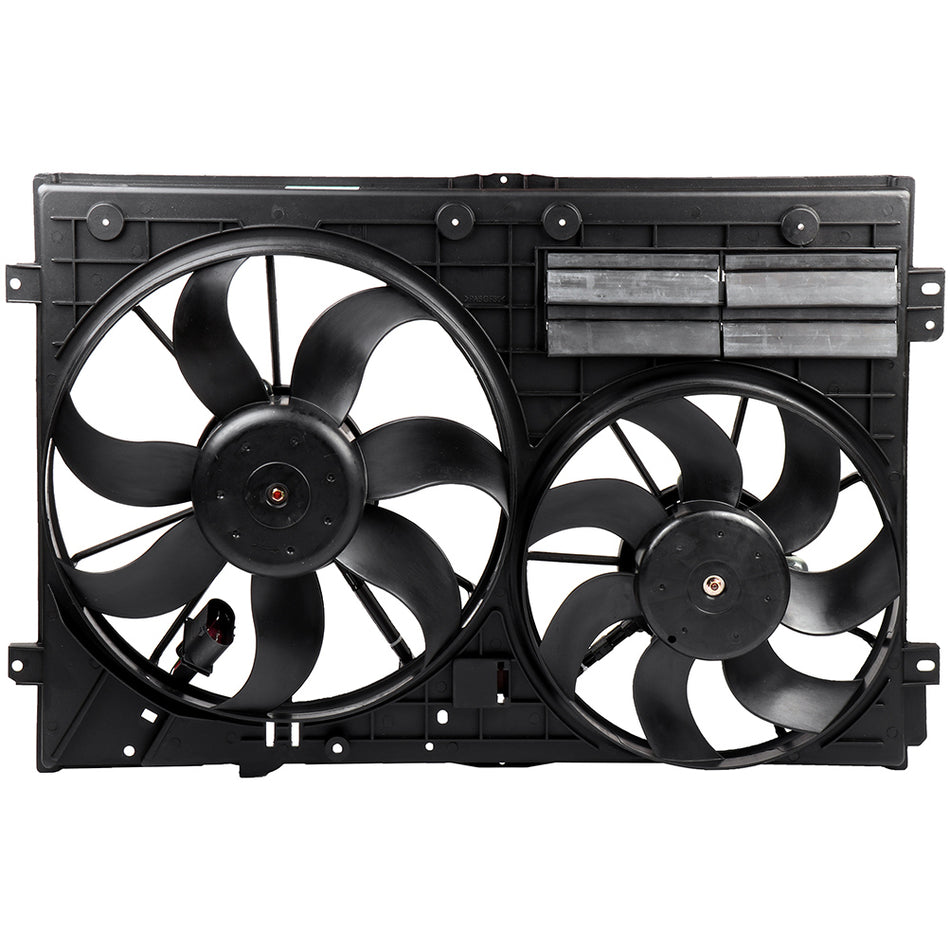 Electric AC Condenser Cooling Fan Kit 12-14 Volkswagen Beetle 2.5L 11-13 Volkswagen Jetta 2.0L/2.5L