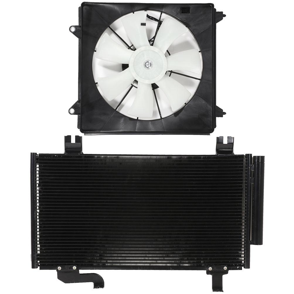 2009-2014 Acura TSX AC Condenser Cooling Fan Kit 2.4L/3.5L Only for Auto