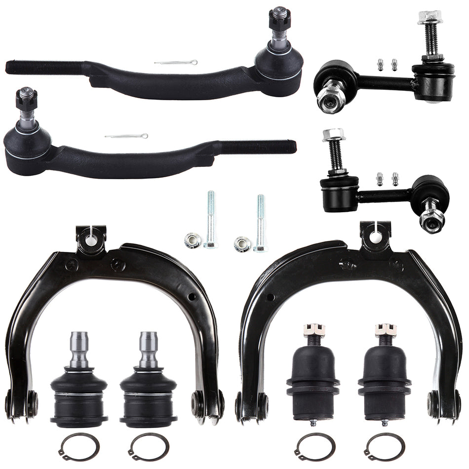 Front Upper Control Arm Ball Joint Tie Rod End Sway Bar 02-03 GMC Envoy 02-03 Oldsmobile Bravada