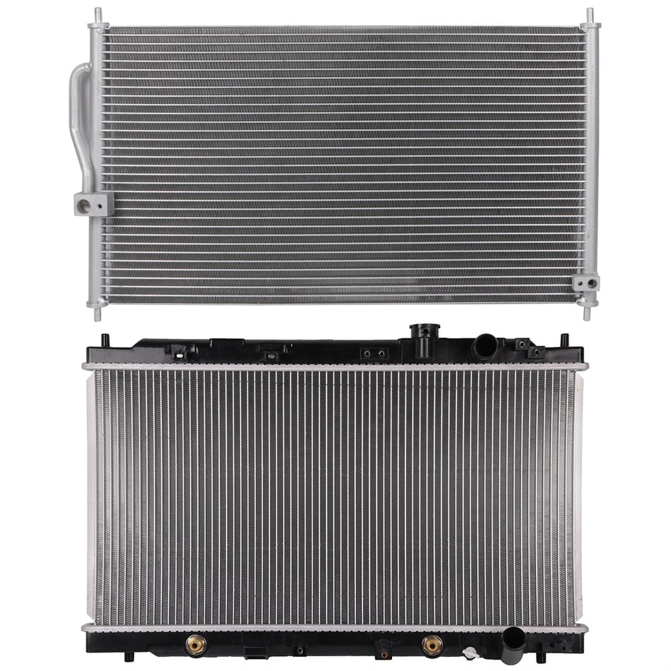 Aluminum Radiator & AC Condenser Cooling Kit For 1994-2001 Acura Integra