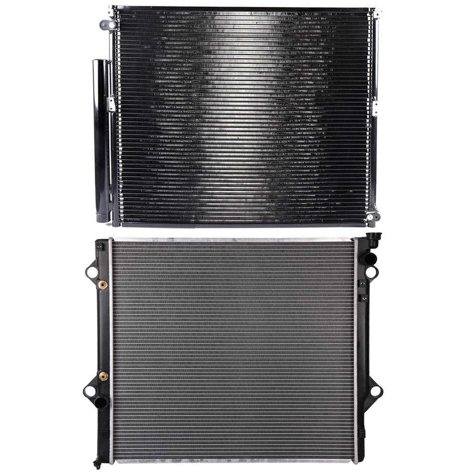 03-09 Toyota 4Runner Aluminum Radiator and AC Condenser Cooling Kit 4.0L