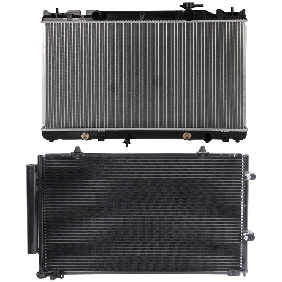 Aluminum Radiator and AC Condenser Cooling Kit For 2002-2006 Toyota Camry