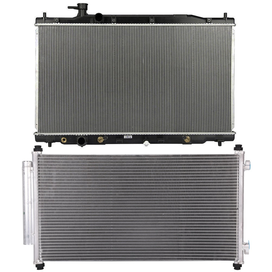 07-09 Honda CRV Radiator and AC Condenser Cooling Kit 2.4L