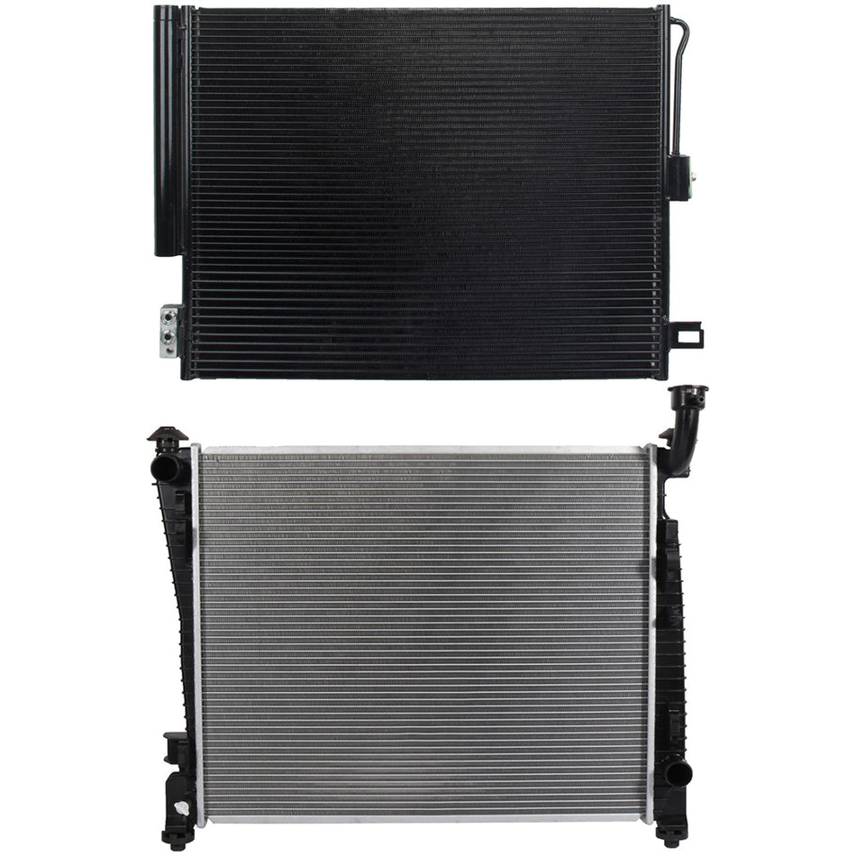 11-14 Dodge Durango 11-16 Jeep Grand Cherokee Radiator and Condenser Cooling Kit