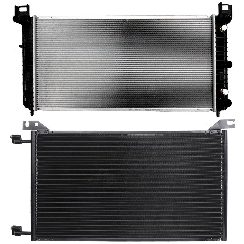 Aluminum Radiator For 99-13 Chevrolet Silverado 1500 03-13 GMC Sierra 1500 4.3L 6.2L