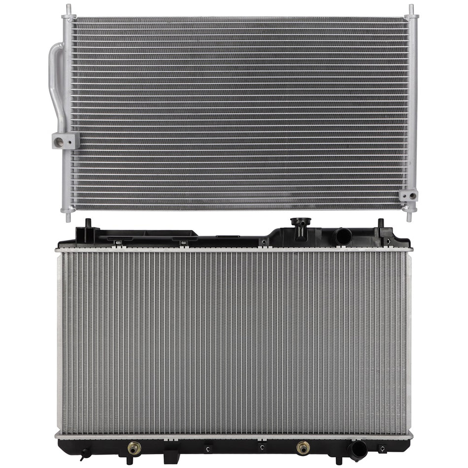 Aluminum Radiator and AC Condenser Cooling Kit For 1997-2001 Honda CR-V