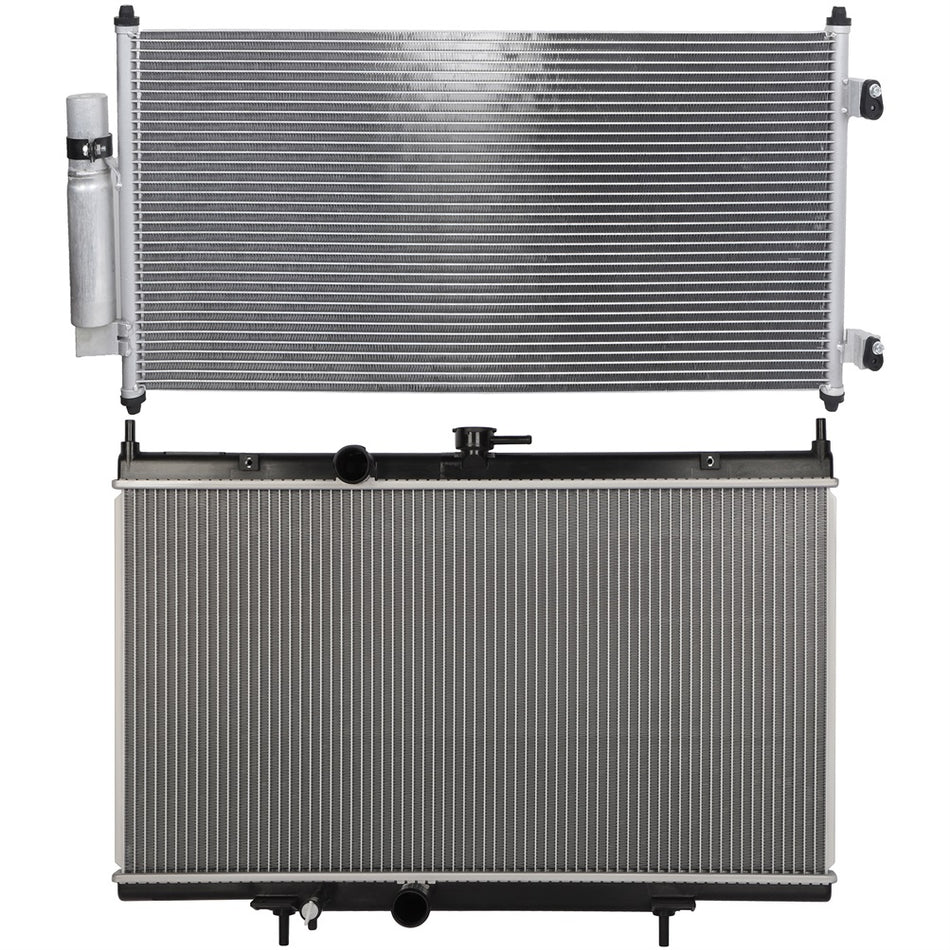 2007-2012 Nissan Sentra Radiator and AC Condenser Cooling Kit