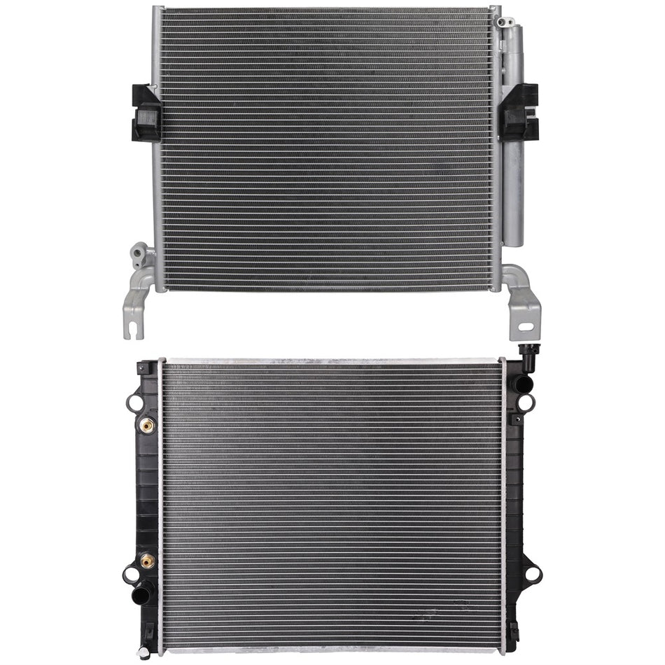 Aluminum Radiator and AC Condenser Cooling Kit For 2012-2015 Toyota Tacoma