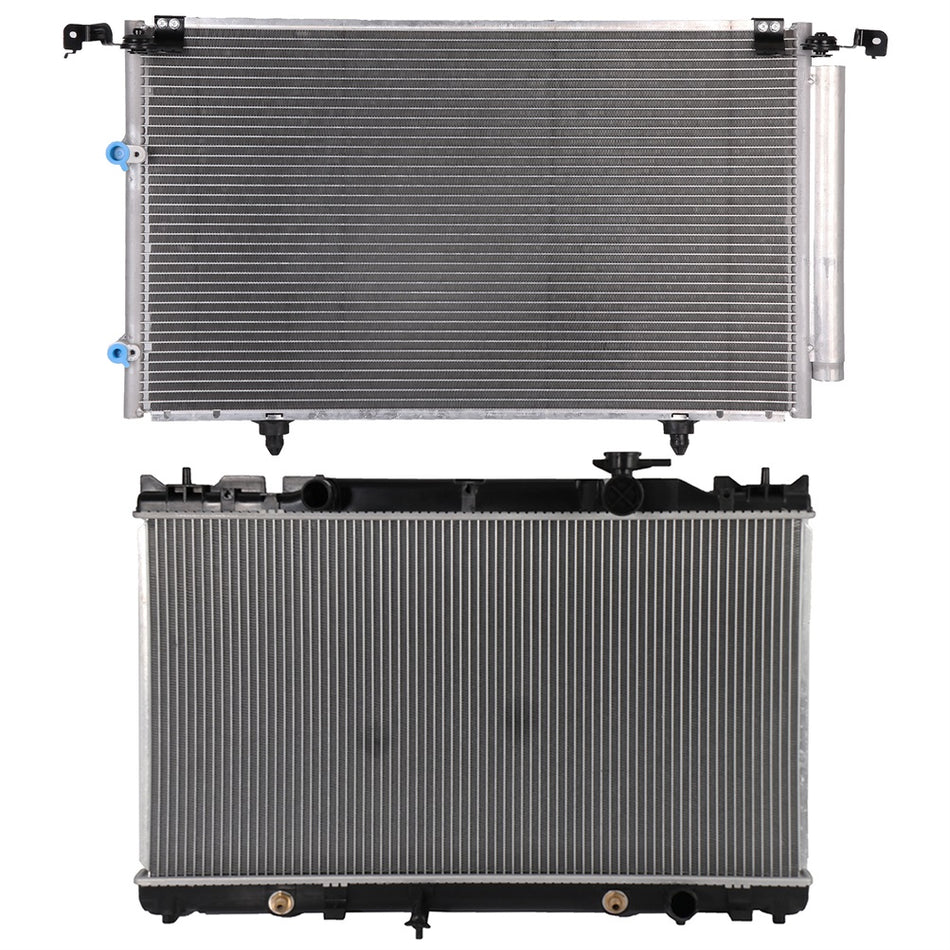 Aluminum Radiator and AC Condenser Cooling Kit For 2004-2006 Toyota Camry Solara