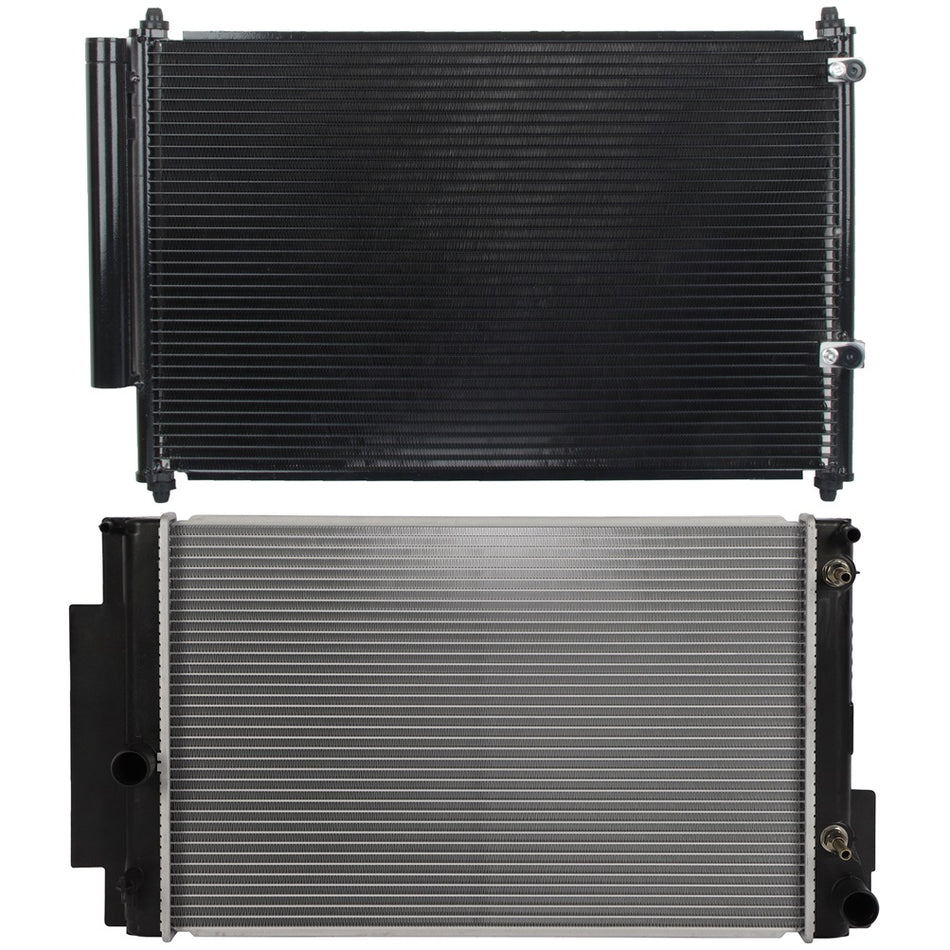 2008-2015 Scion xB Aluminum Radiator and AC Condenser Cooling Kit