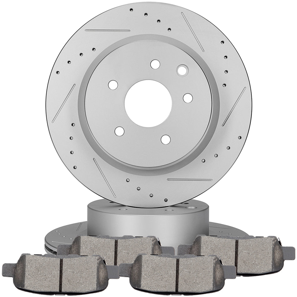 2010-2014 2016-2017 Nissan Maxima Ceramic Brake Pads & Rotors Rear