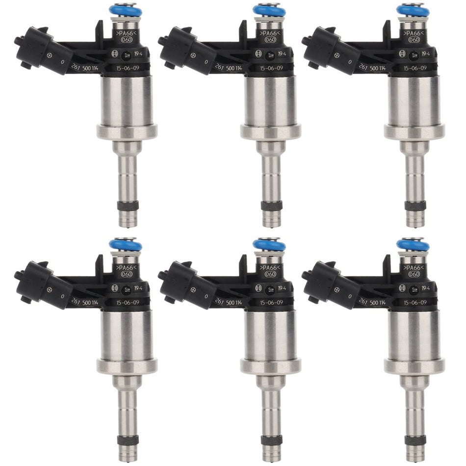 6 Fuel Injectors For Chevy Camaro Buick Lacrosse Enclave Cadillac STS CTS 3.6L