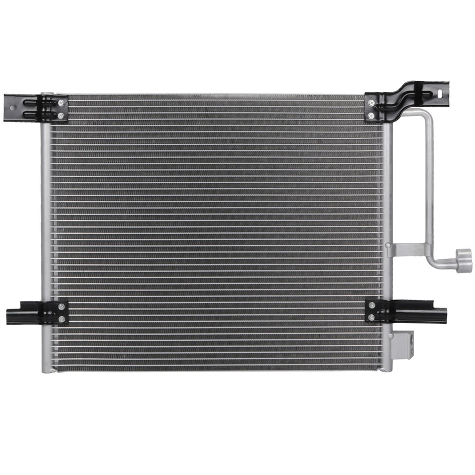 Aluminum AC Condenser & AC Compressor Cooling Kit 02-03 Dodge Dakota 4.7L