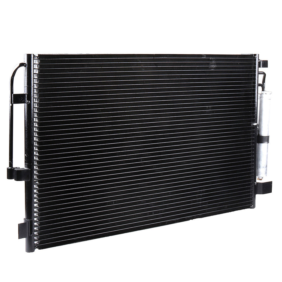 Aluminum AC Condenser & AC Compressor Cooling Kit 2009-2014 Nissan Maxima 3.5L