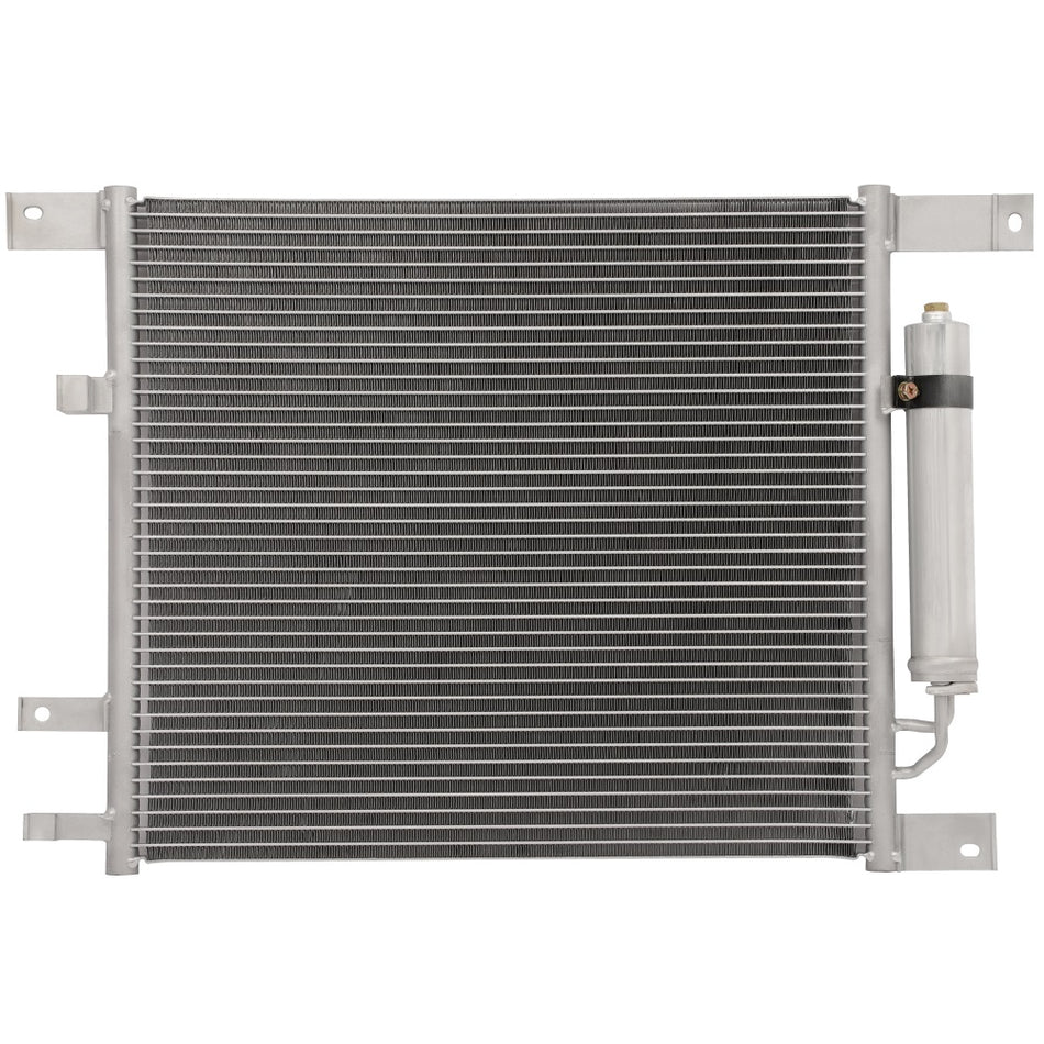 Aluminum AC Condenser & AC Compressor Cooling Kit 12-18 Nissan Versa 1.6L