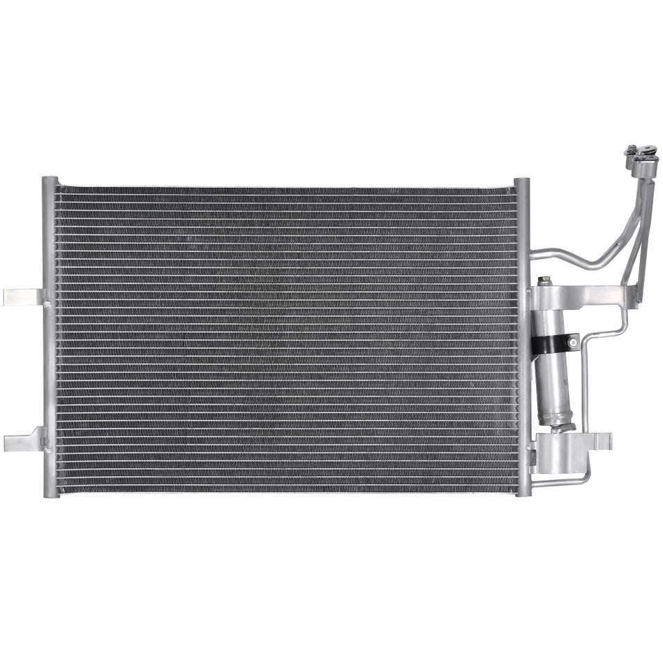Aluminum AC Condenser & AC Compressor Cooling Kit 04-09 Mazda 3 2.0L/2.3L 06-10 Mazda 5 2.3L