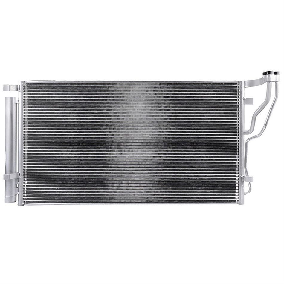 Aluminum AC Condenser & Compressor Cooling Kit 12-14 Hyundai Sonata 2.0L12-15 Kia Optima 2.0L/2.4L