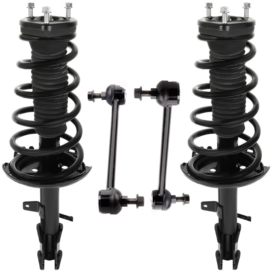 4pcs Rear Struts Spring Sway Bar Fits 08-13 Toyota Highlander 13-15 Venza AWD