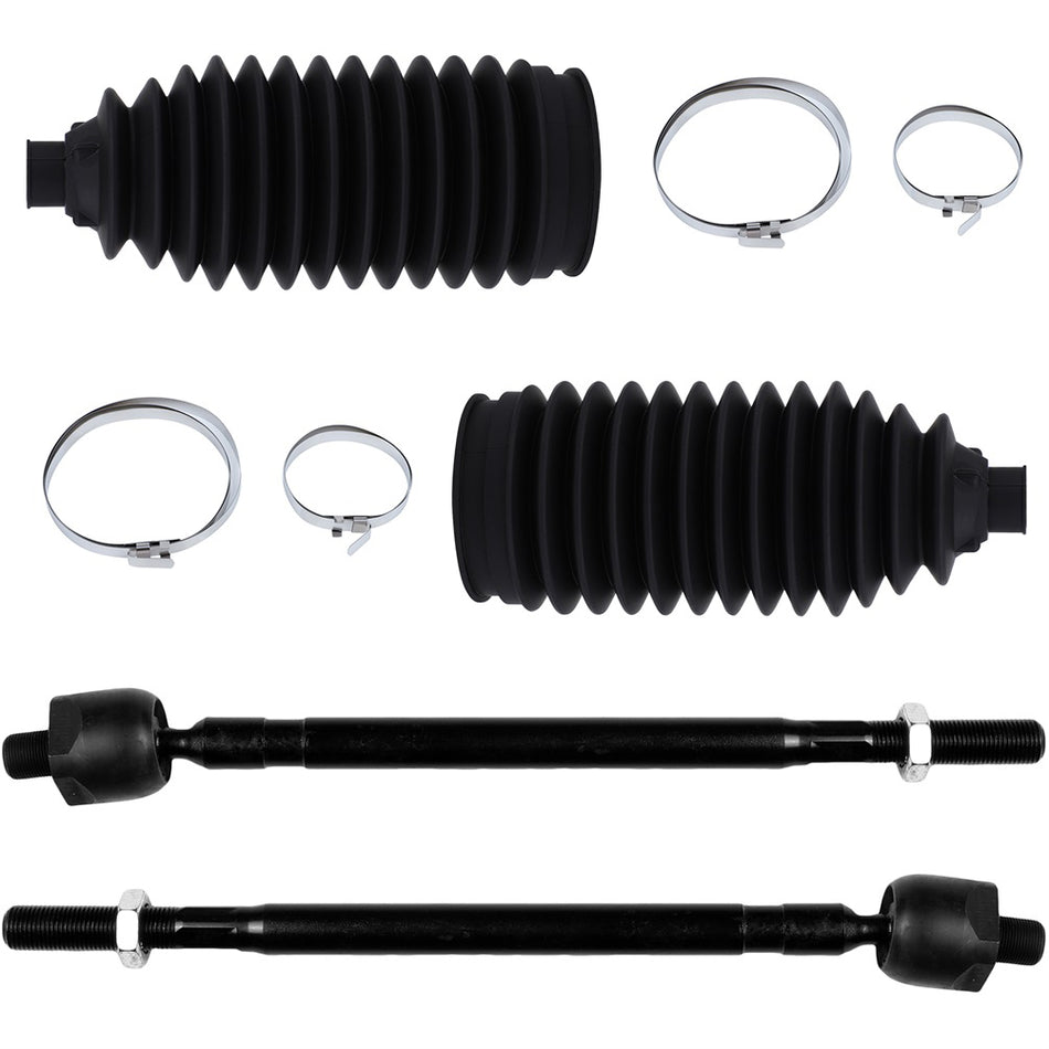 2004-2009 Nissan Quest Front Inner Tie Rod End & Rack Pinion Bellow 4Pcs