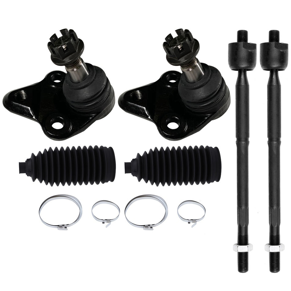 Lower Ball Joint Inner Tie Rod End Rack Pinion Bellow For 2004-2009 Toyota Prius
