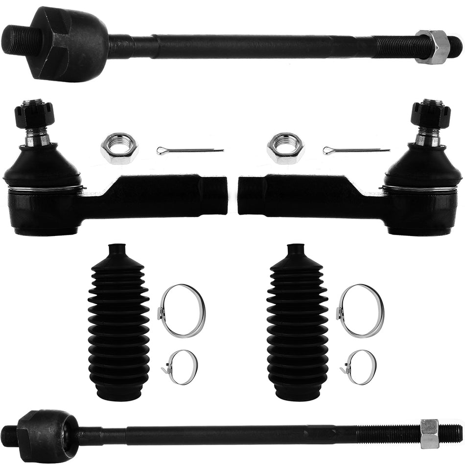 Steering Inner & Outer Tie Rod End Rack and Pinion Bellow For 96-99 Infiniti I30