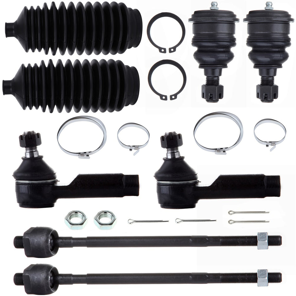 Lower Ball Joints Tie Rod End Rack Pinion Bellow For 1995 96-1999 Nissan Maxima