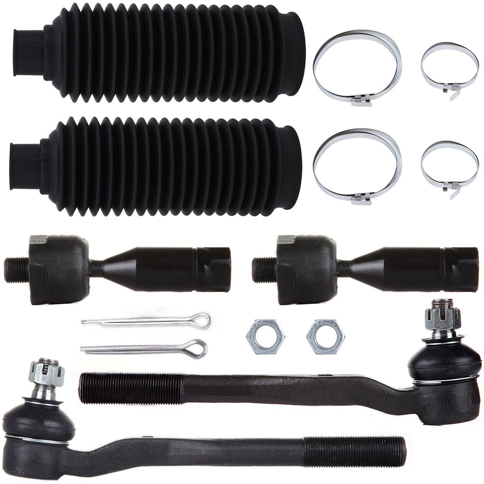 Steering Inner & Outer Tie Rod End Rack and Pinion Bellow For 1996-2002 4Runner