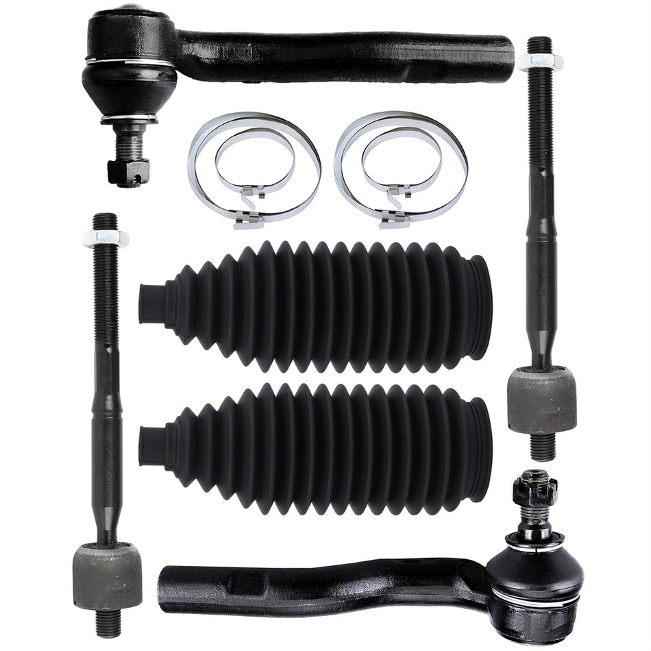 Steering Inner & Outer Tie Rod End Rack and Pinion Bellow For 98-05 Lexus GS300