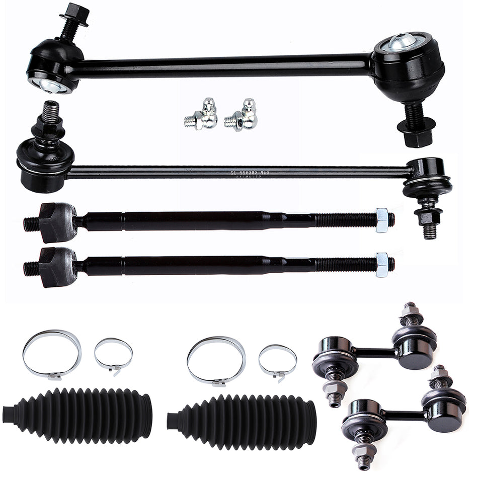 Front Rear Steering Sway Bar Inner Tie Rod End Rack Bellow For 2002-2005 Stratus