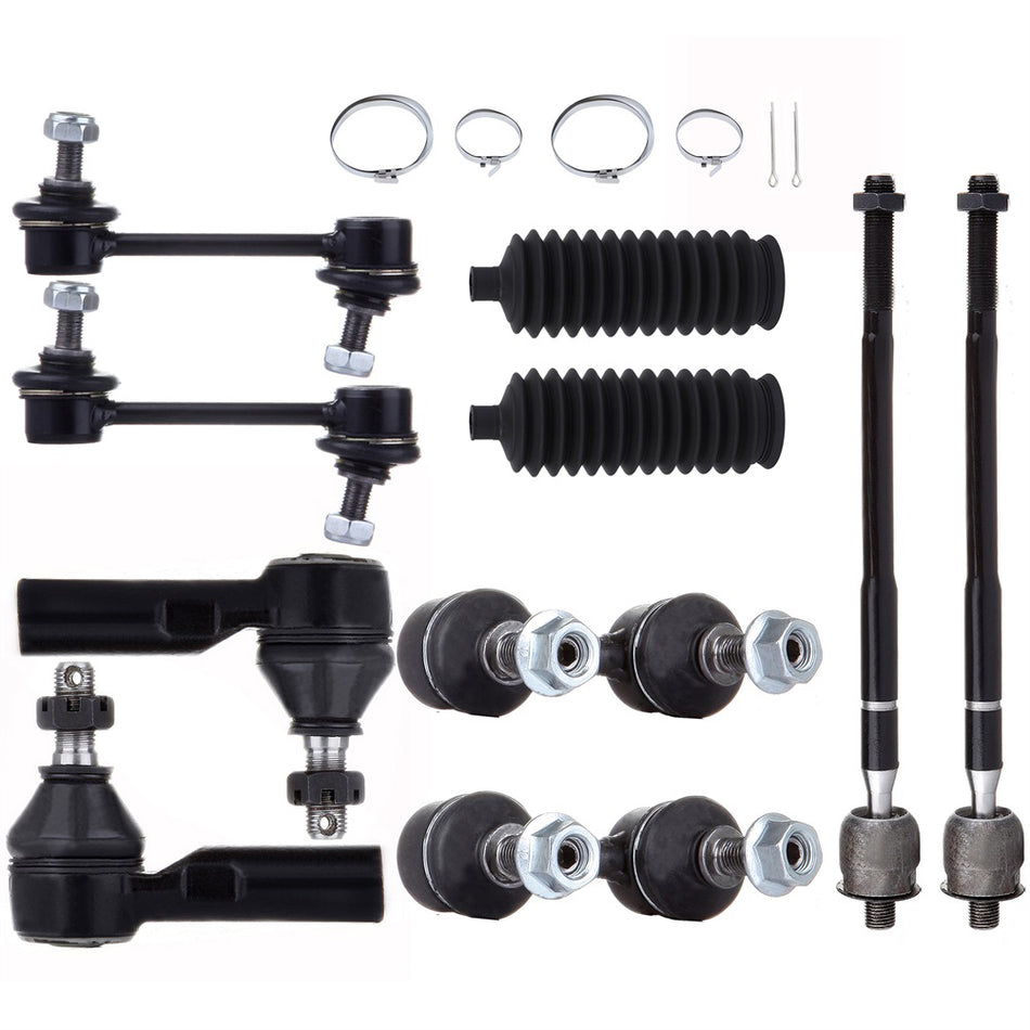 Front Rear Steering Sway Bar Tie Rod End Rack Pinion Bellow For 96-2002 Corolla