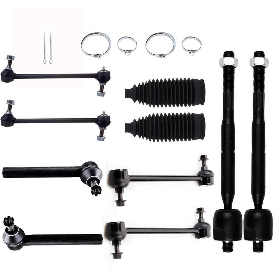 Front Rear Steering Sway Bar Tie Rod End Rack Pinion Bellow For 2004-2006 RX330