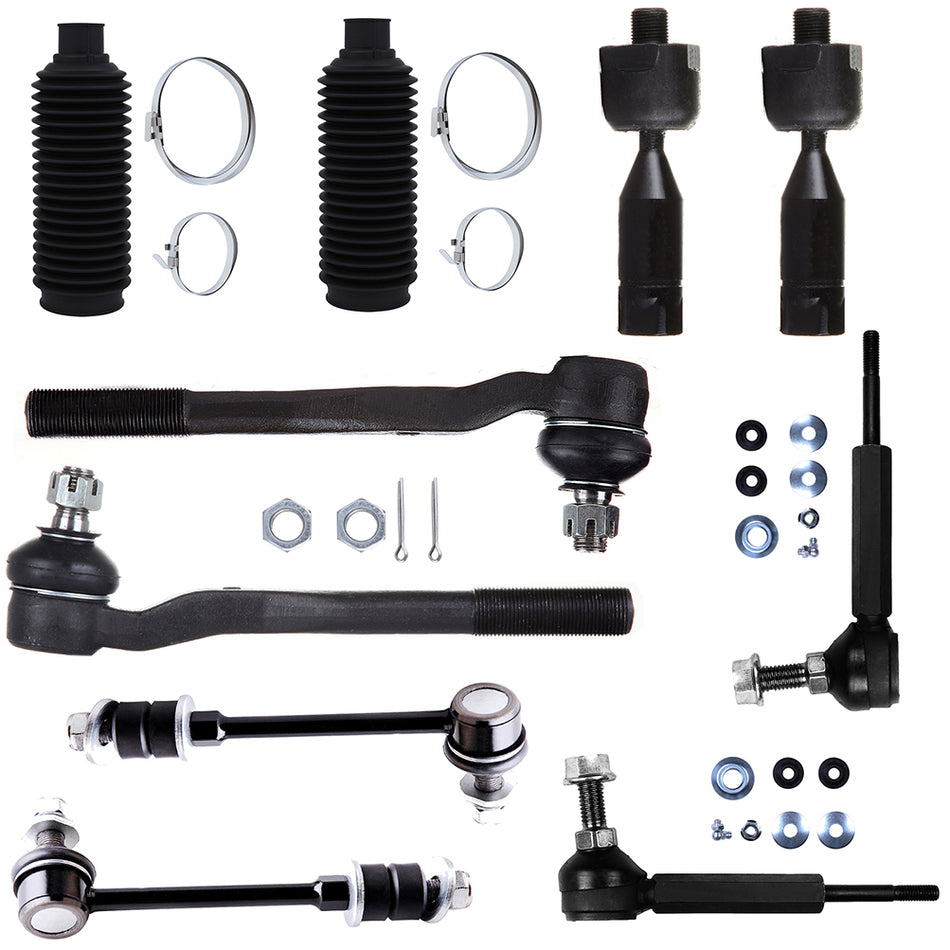 Front Rear Steering Sway Bar Tie Rod End Rack Pinion Bellow For 96-2002 4Runner