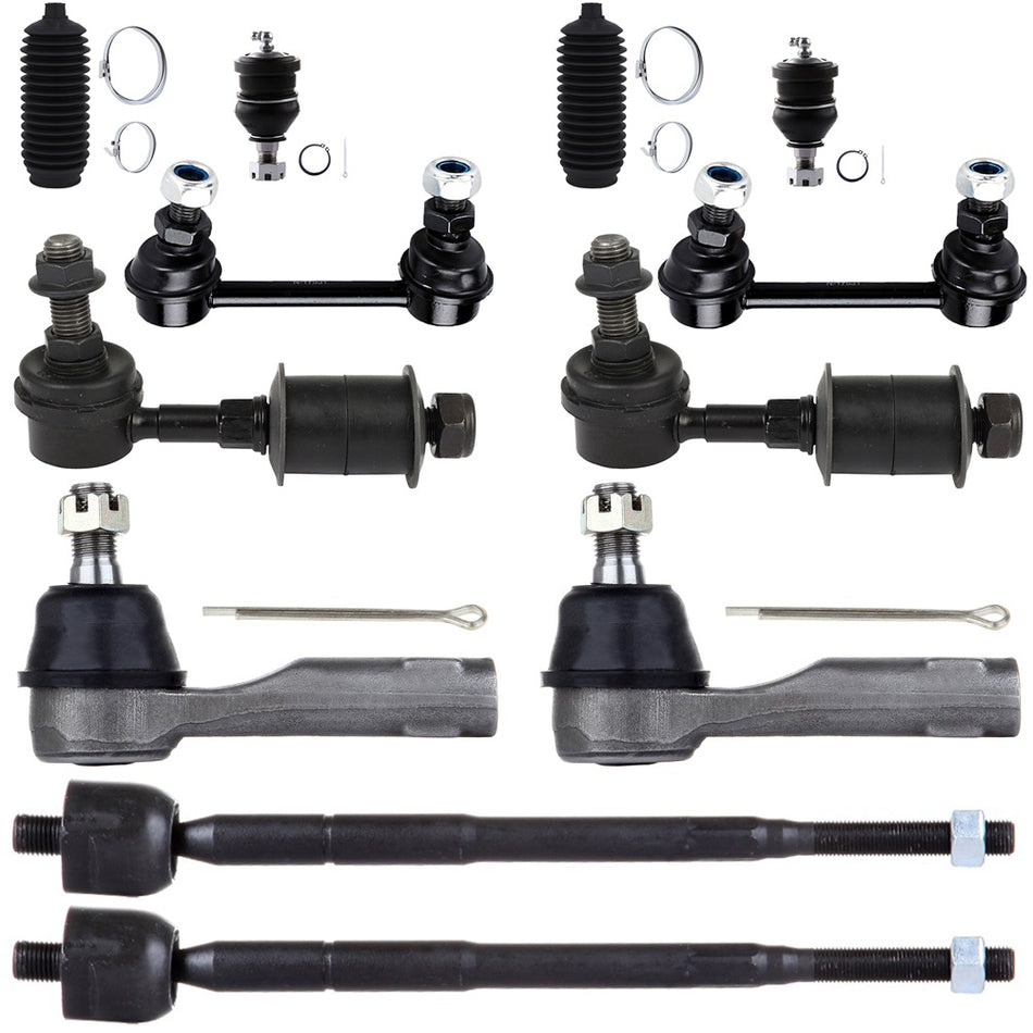 Lower Ball Joint Sway Bar Tie Rod End Rack Pinion Bellow For 98-01 Nissan Altima