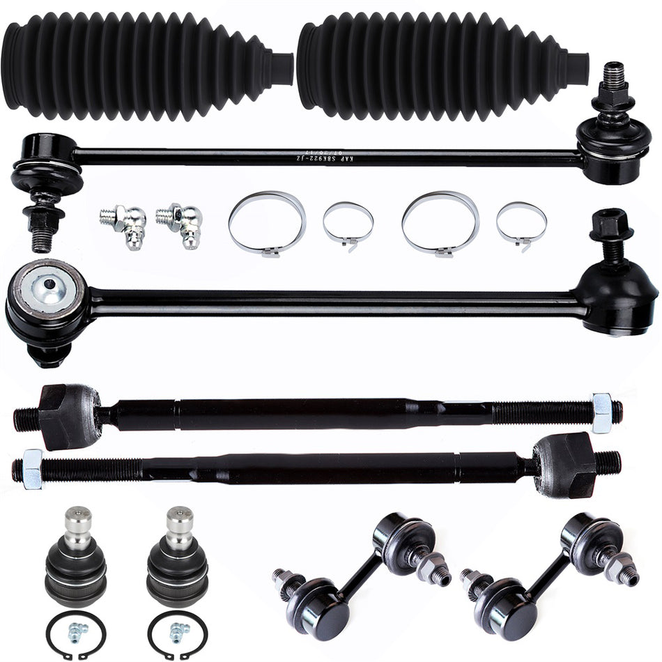 Lower Ball Joint Sway Bar Tie Rod End Rack Pinion Bellow For 02-05 Dodge Stratus