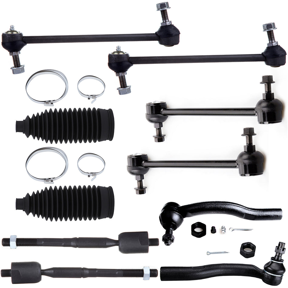 Sway Bar Tie Rod End For 02-03 Toyota Camry Lexus ES300 With Rack Pinion Bellow 10Pcs