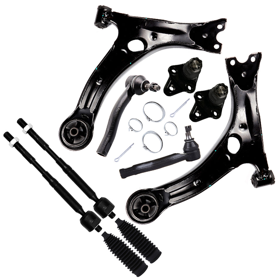 For 2003-2008 Toyota Corolla Front Lower Control Arm And Ball Joint Tie Rod End